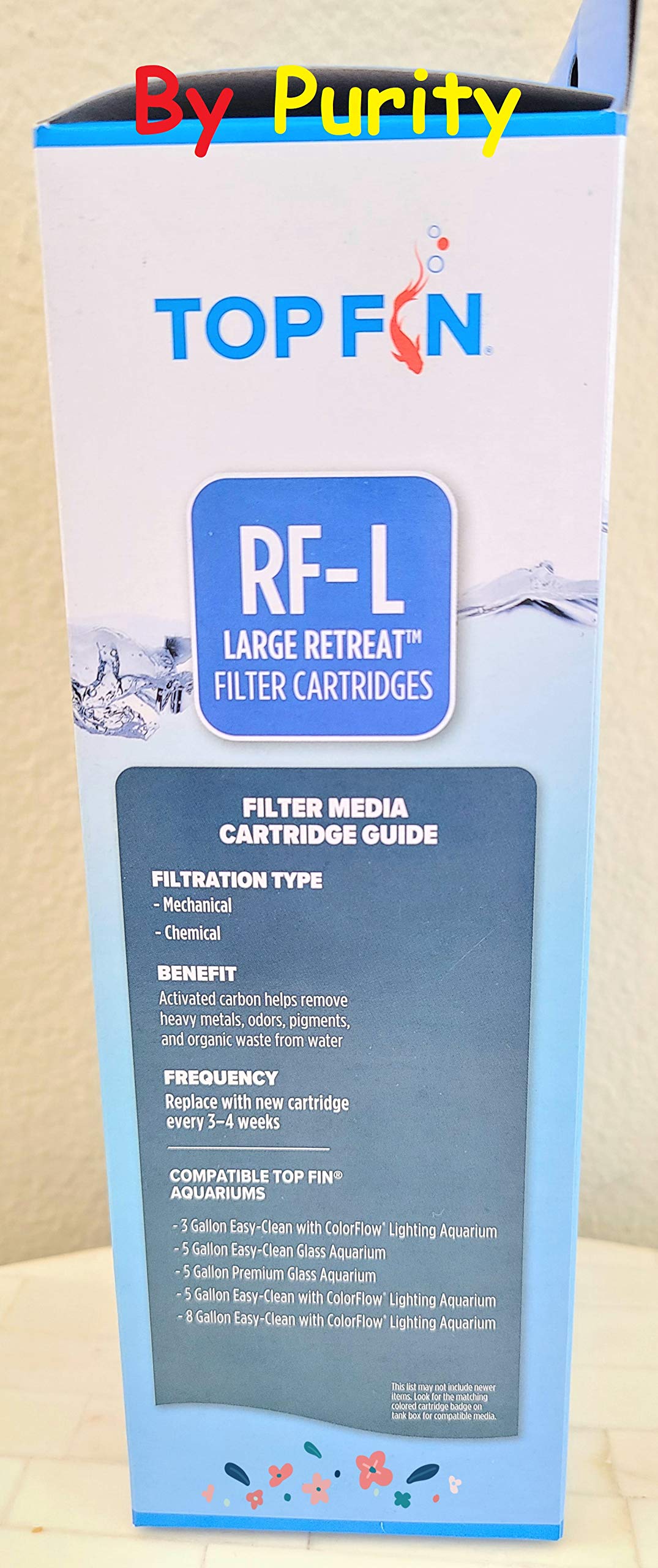 Top Fin Retreat large RF-L easy installation highlights quick filter swaps.