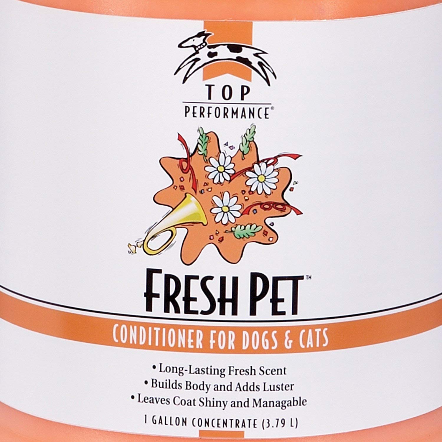 Top Performance Fresh Pet Conditioner coat shiny finish after grooming