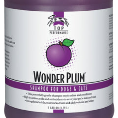 Top Performance Wonder Plum label closeup emphasizes amino acids and plum extract benefits