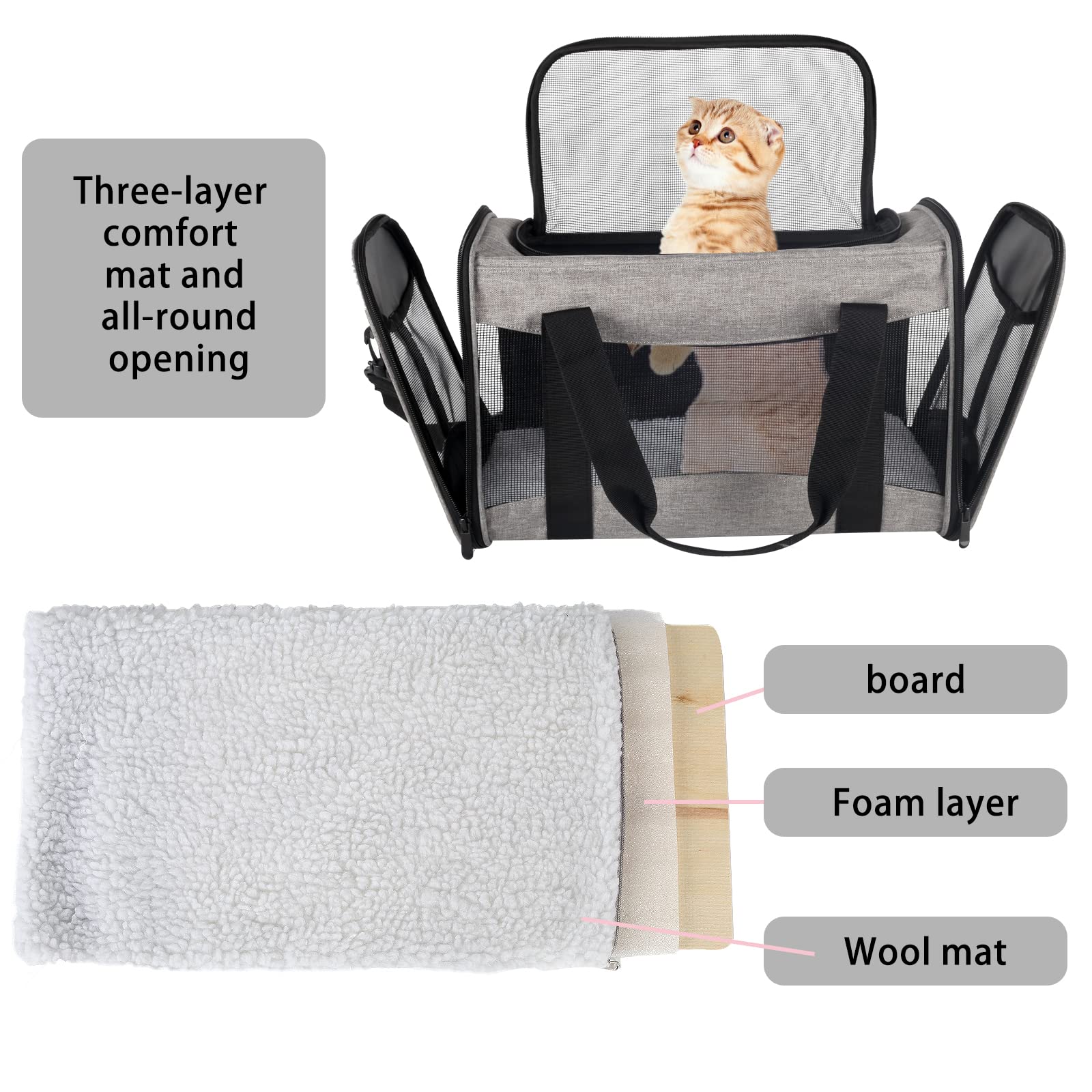 Top Tasta breathable mesh panels promote airflow and visibility