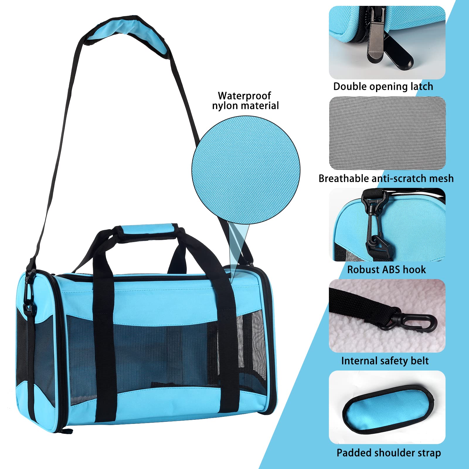 Top Tasta cat carrier collapsible design for compact storage on trips