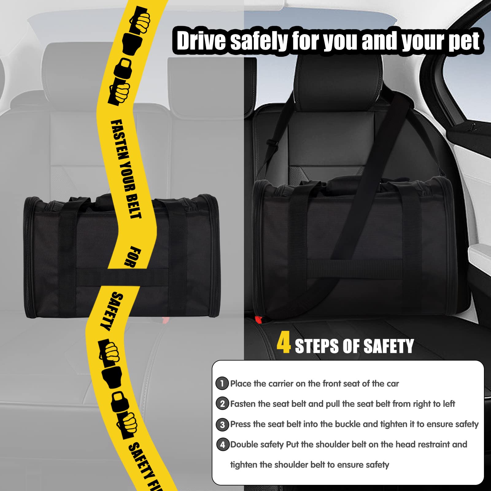 Top tasta foldable cat carrier saves space and storage.