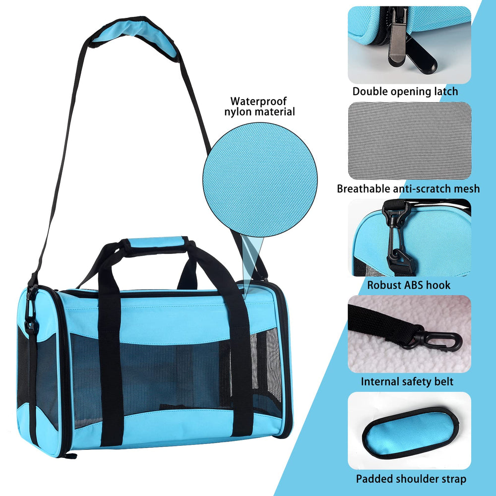 Top Tasta cat carrier with removable fleece pad for cozy resting
