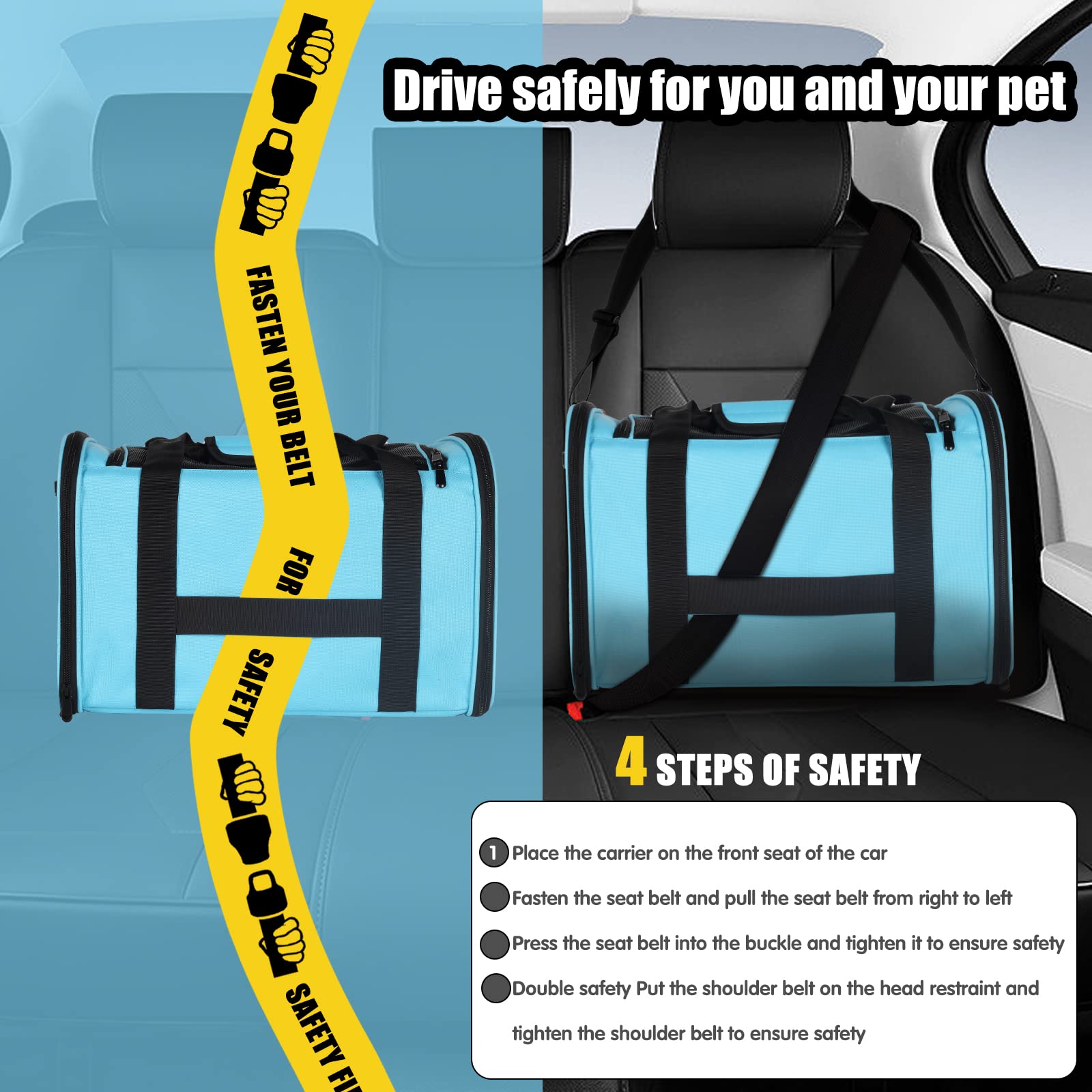 Top Tasta cat carrier with removable wool bed for cozy travel moments