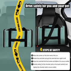Top tasta anti-escape buckle keeps pet secure during trips
