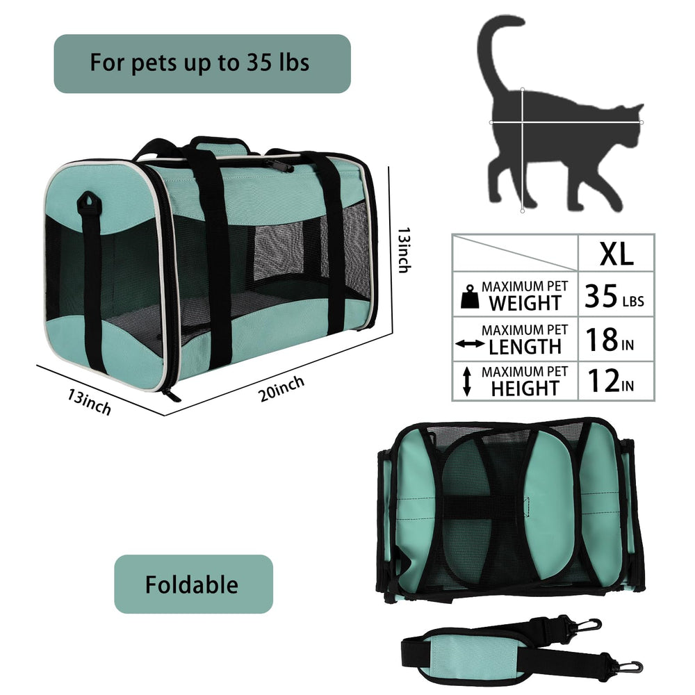 Top tasta soft-sided carrier with durable polyester fabric