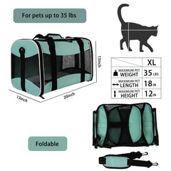 Top tasta soft-sided carrier with durable polyester fabric