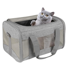 Top Tasta cat carrying case fits under most airline seats for easy travel.