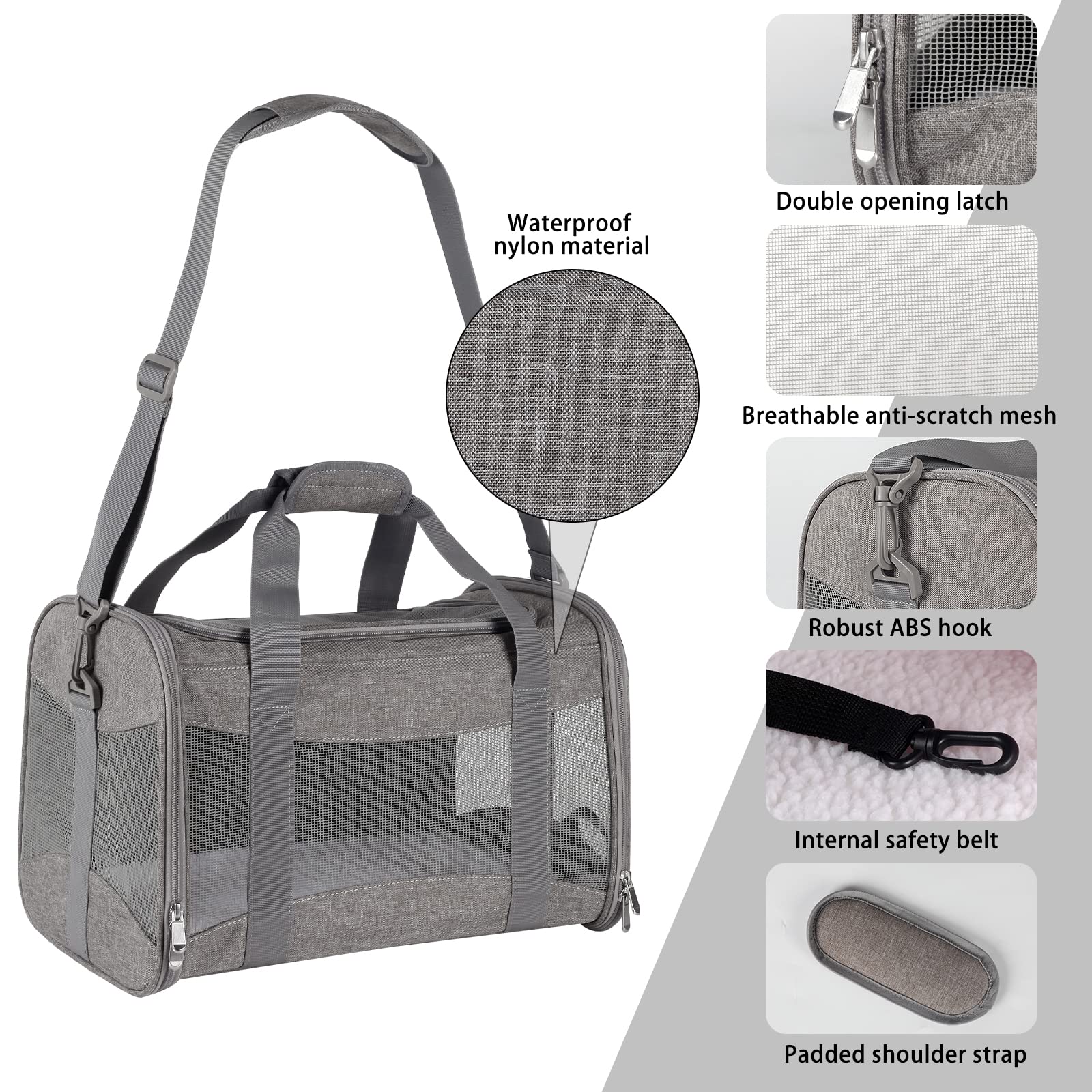 Top Tasta collapsible carrier folds flat for compact storage.