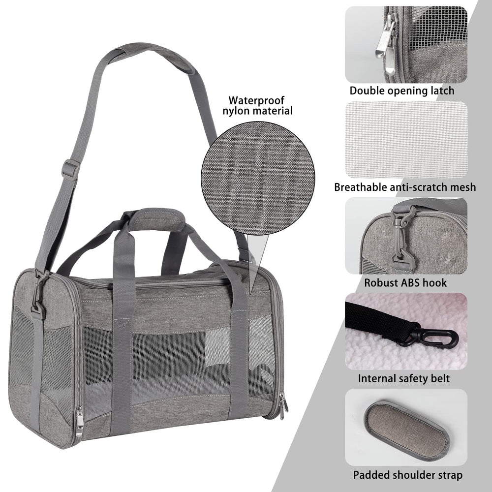 Top Tasta collapsible carrier folds flat for compact storage.