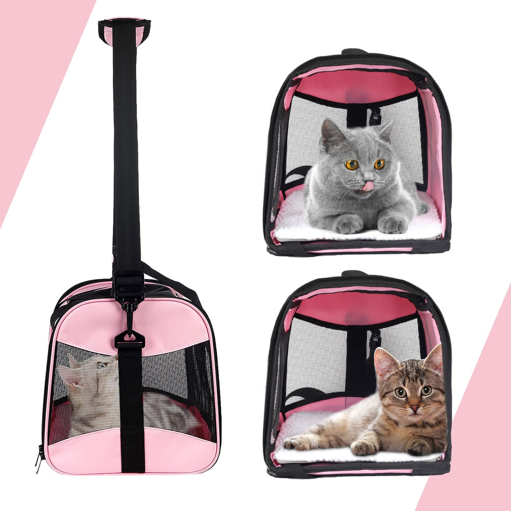 Top Tasta collapsible pet carrier folds compactly for storage at home.