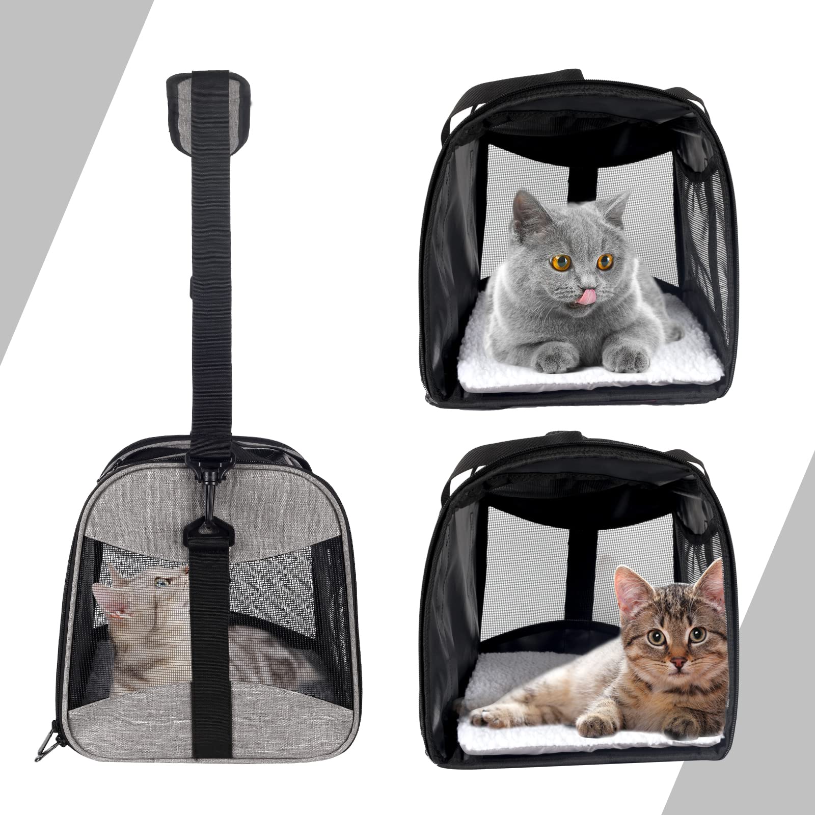 Top Tasta collapsible travel bag folds flat for compact storage.