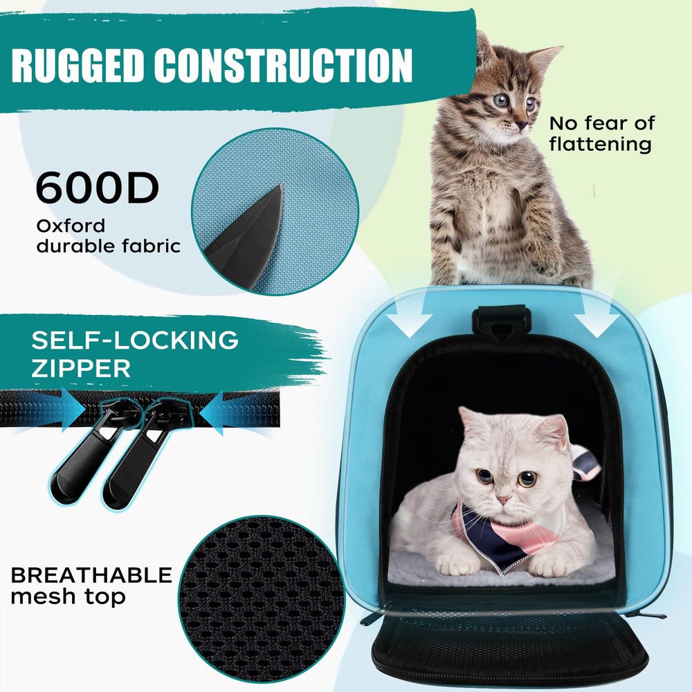 Top Tasta dog-cat carrier is airline approved for easy travel.