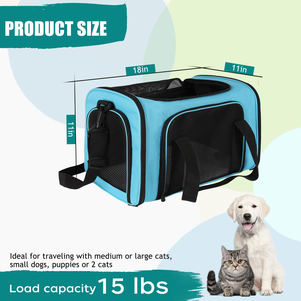 Top Tasta dog-cat carrier features breathable windows for air circulation.