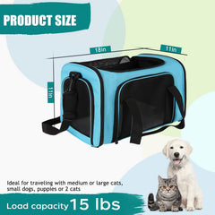 Top Tasta dog-cat carrier features breathable windows for air circulation.