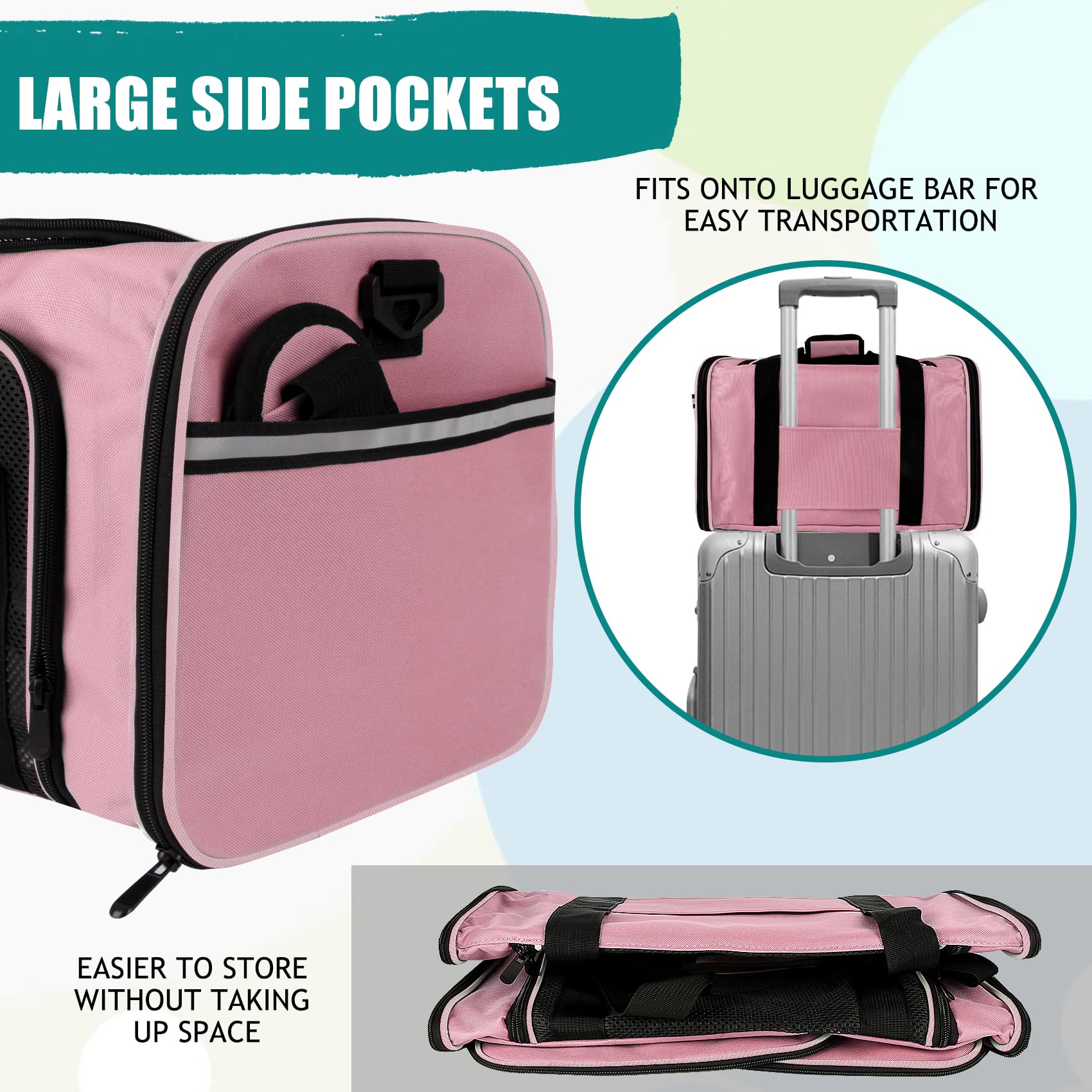 Top Tasta non-slip zipper ensures inside safety and escape prevention