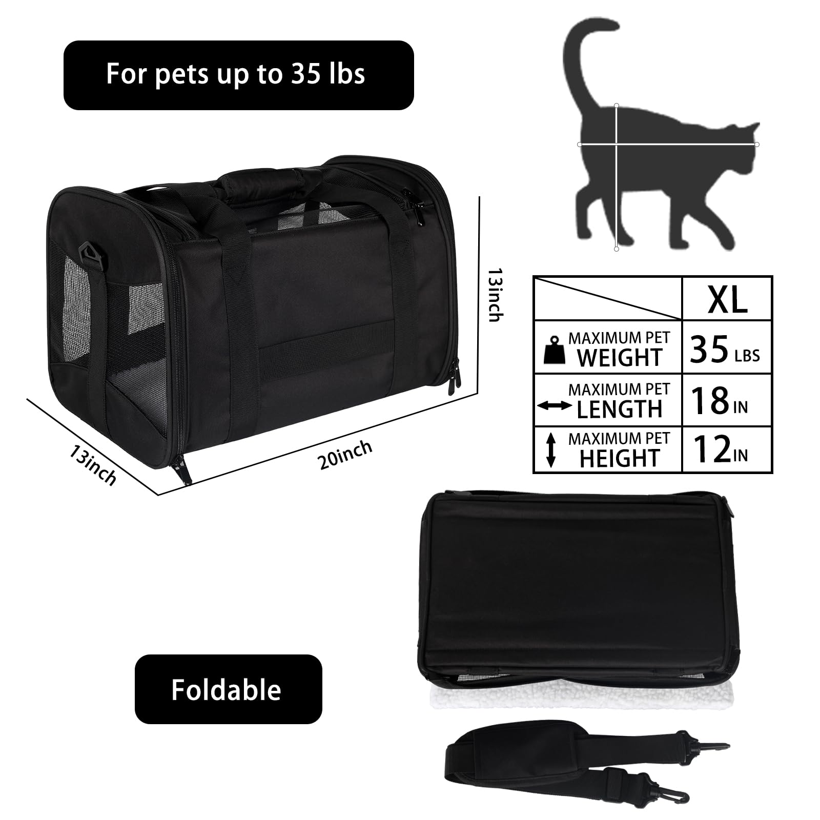 Top Tasta pet travel carrier with breathable mesh for airflow