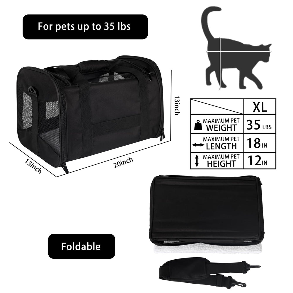 Top Tasta pet travel carrier with breathable mesh for airflow