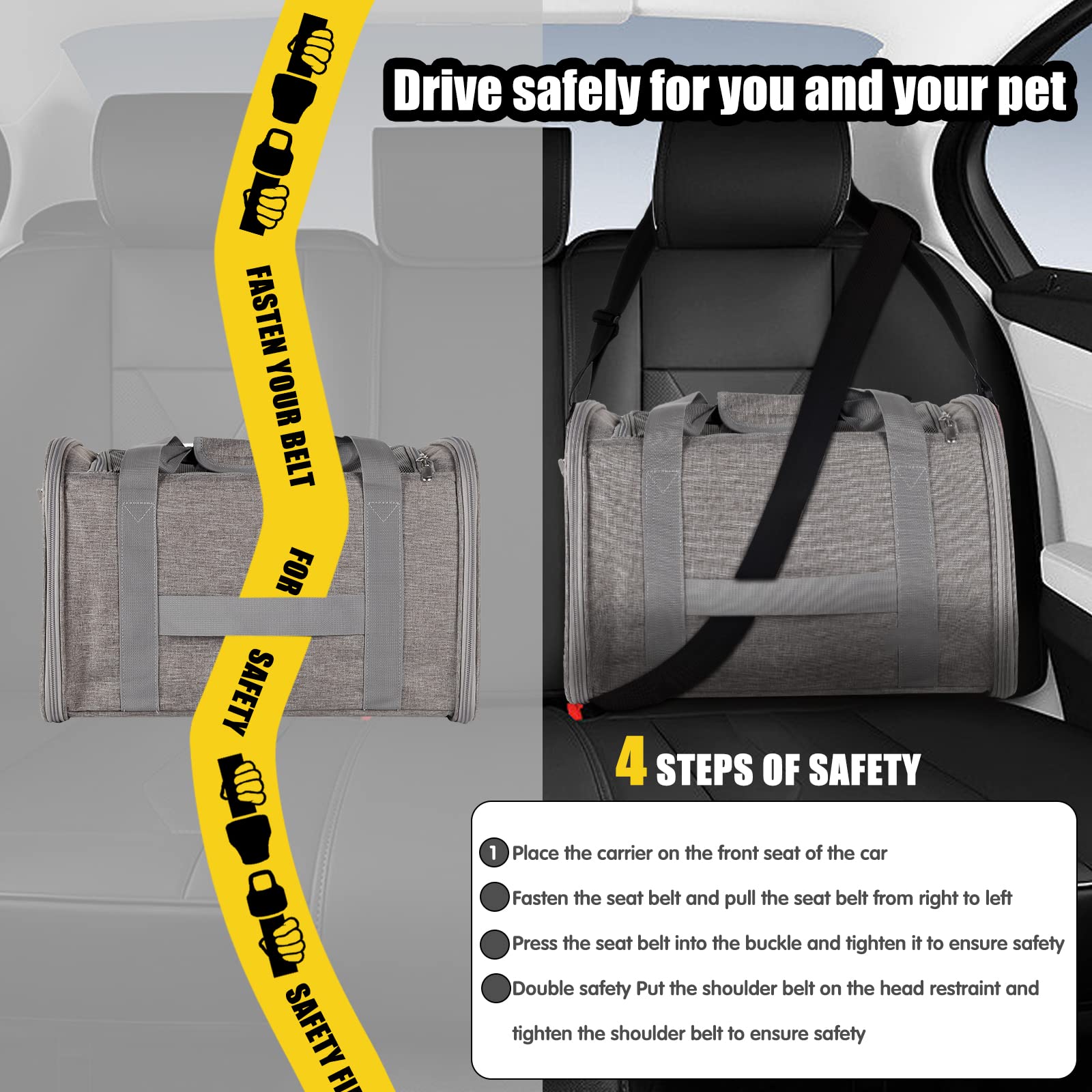 Top Tasta portable carrier with adjustable strap for easy carrying.