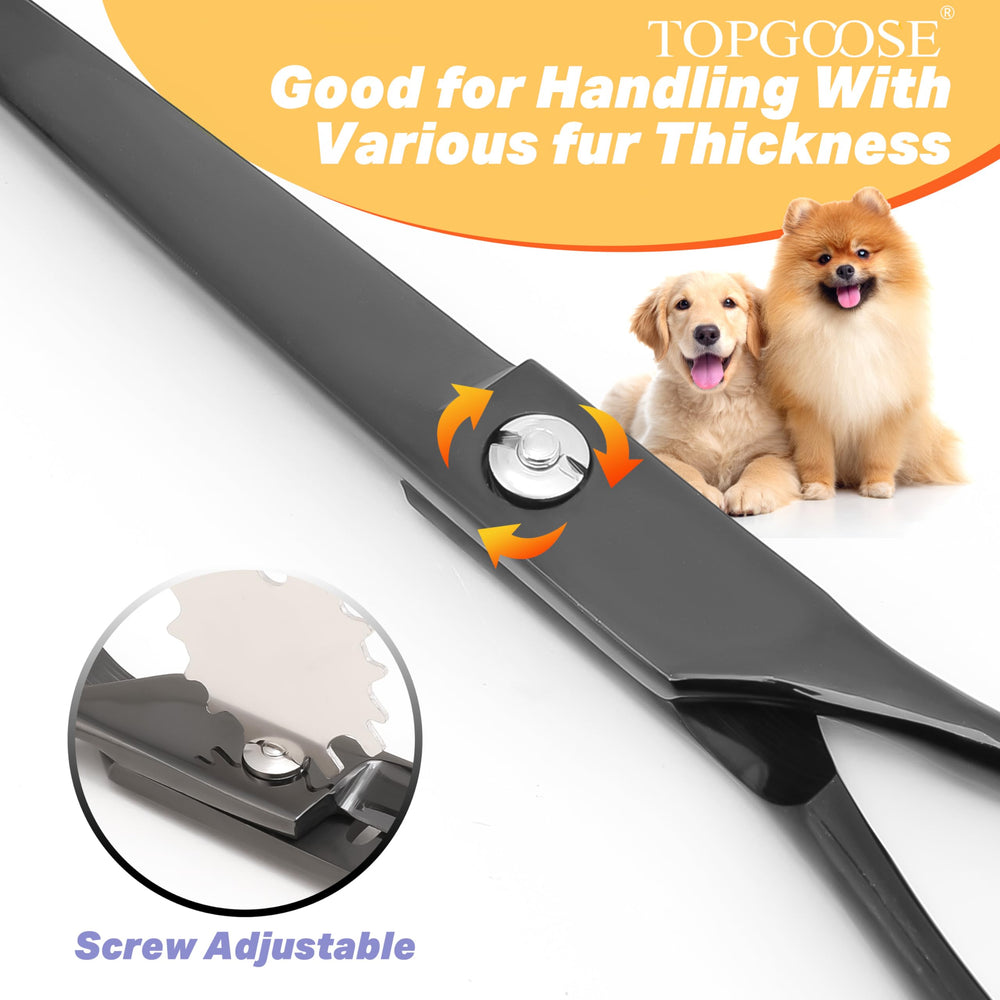 TOPGOOSE anti-rust color-coated coating protects blades during grooming sessions.
