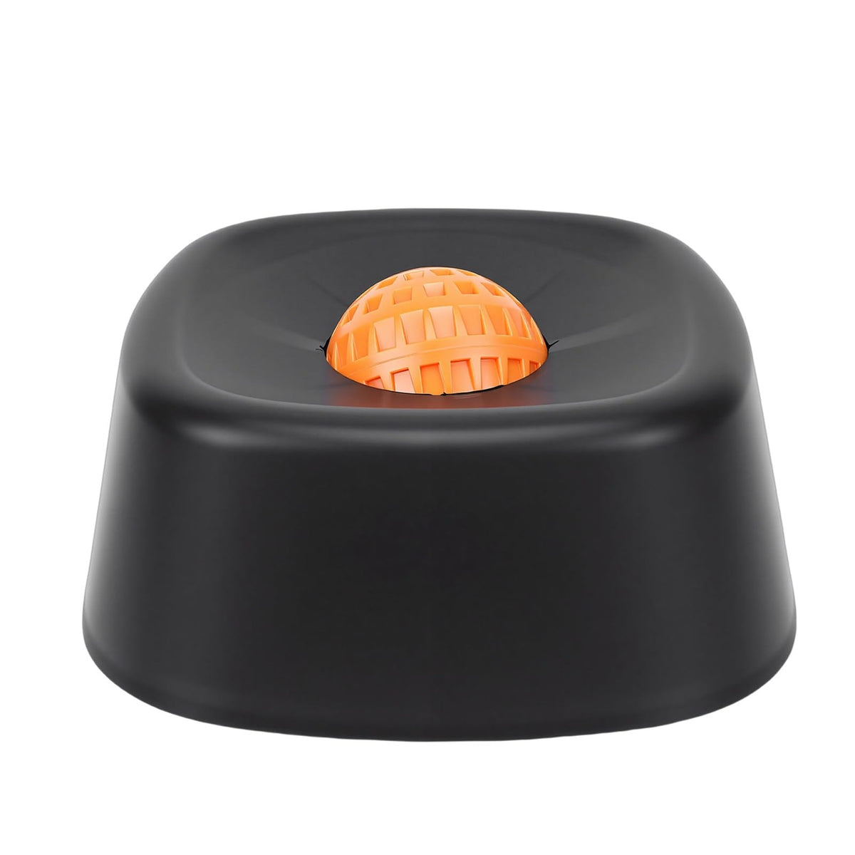 TOPINCN Slow Feeder Bowl black with non-slip base for mess-free feeding.
