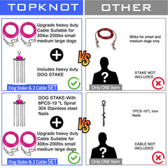 Topknot 360° swivel base prevents tangling while your dog moves.
