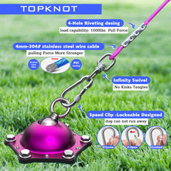 TOPKNOT aluminum stake design for durable outdoor use
