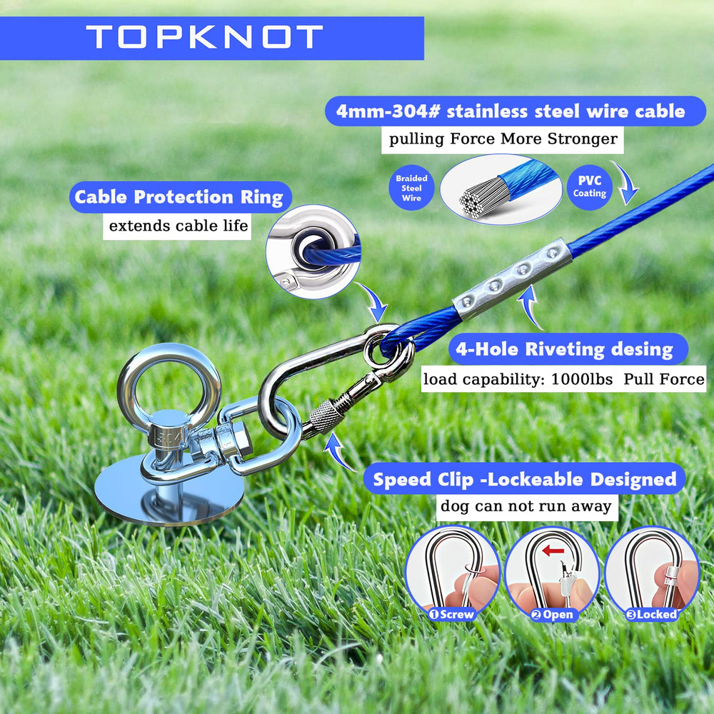 TopKNOT 360-degree rotation prevents twists for smoother operation.