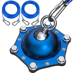 TOPKNOT dog tie out stake with 360-degree swivel for tangle-free outdoor play