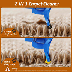 Topmart silicone-side for gentle sweep on delicate rugs