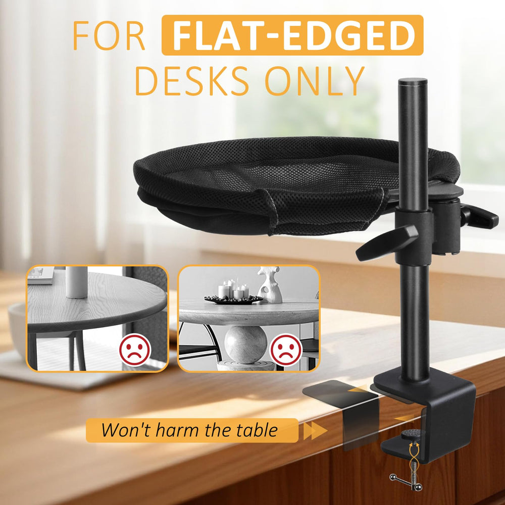 Topmart cat desk bed space-saving design sits neatly on your desk