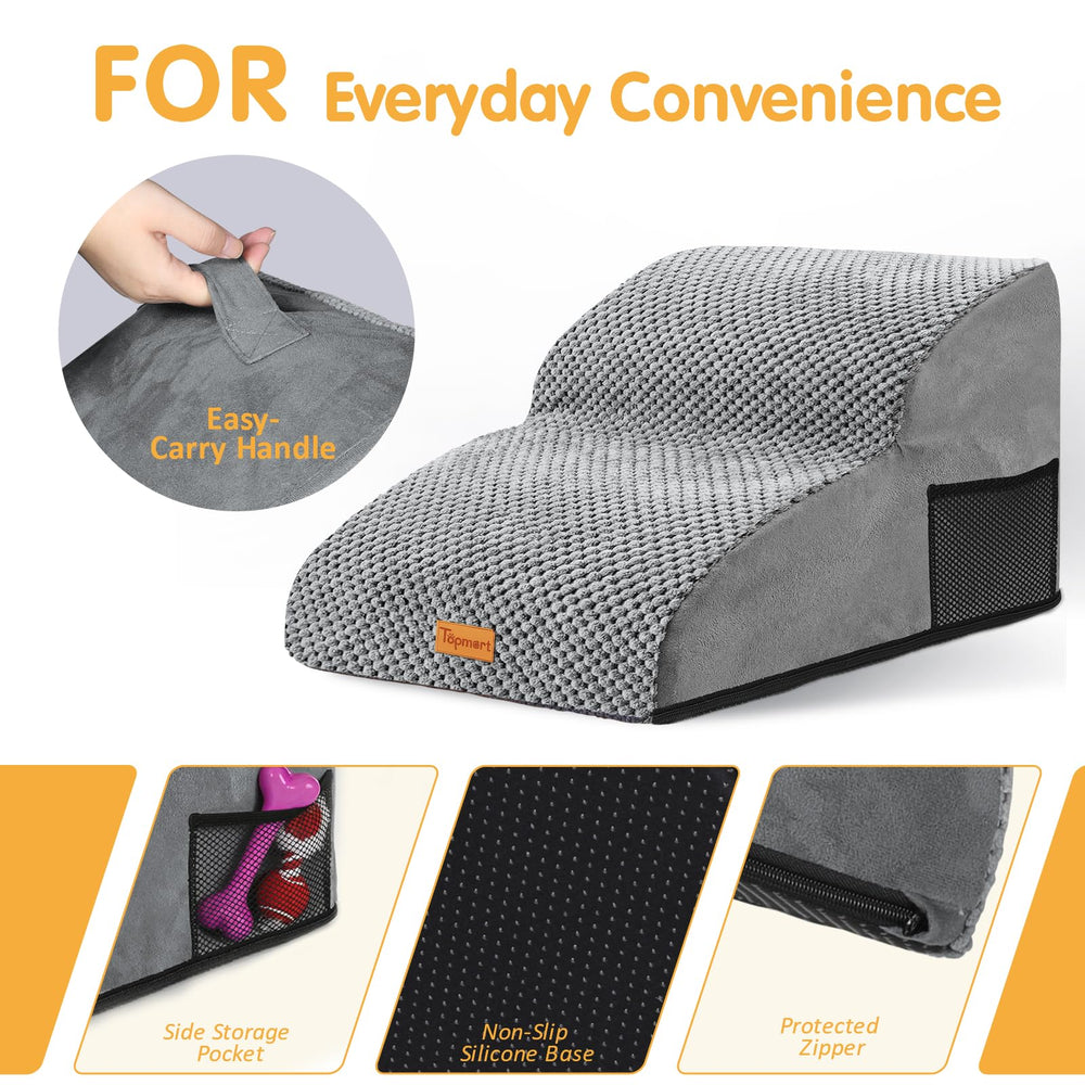 Topmart oxidation-resistant grey foam supports pets comfortably over time