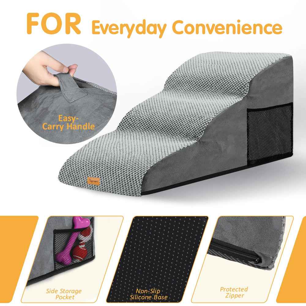 Topmart protected zipper keeps cover secure from curious pets.