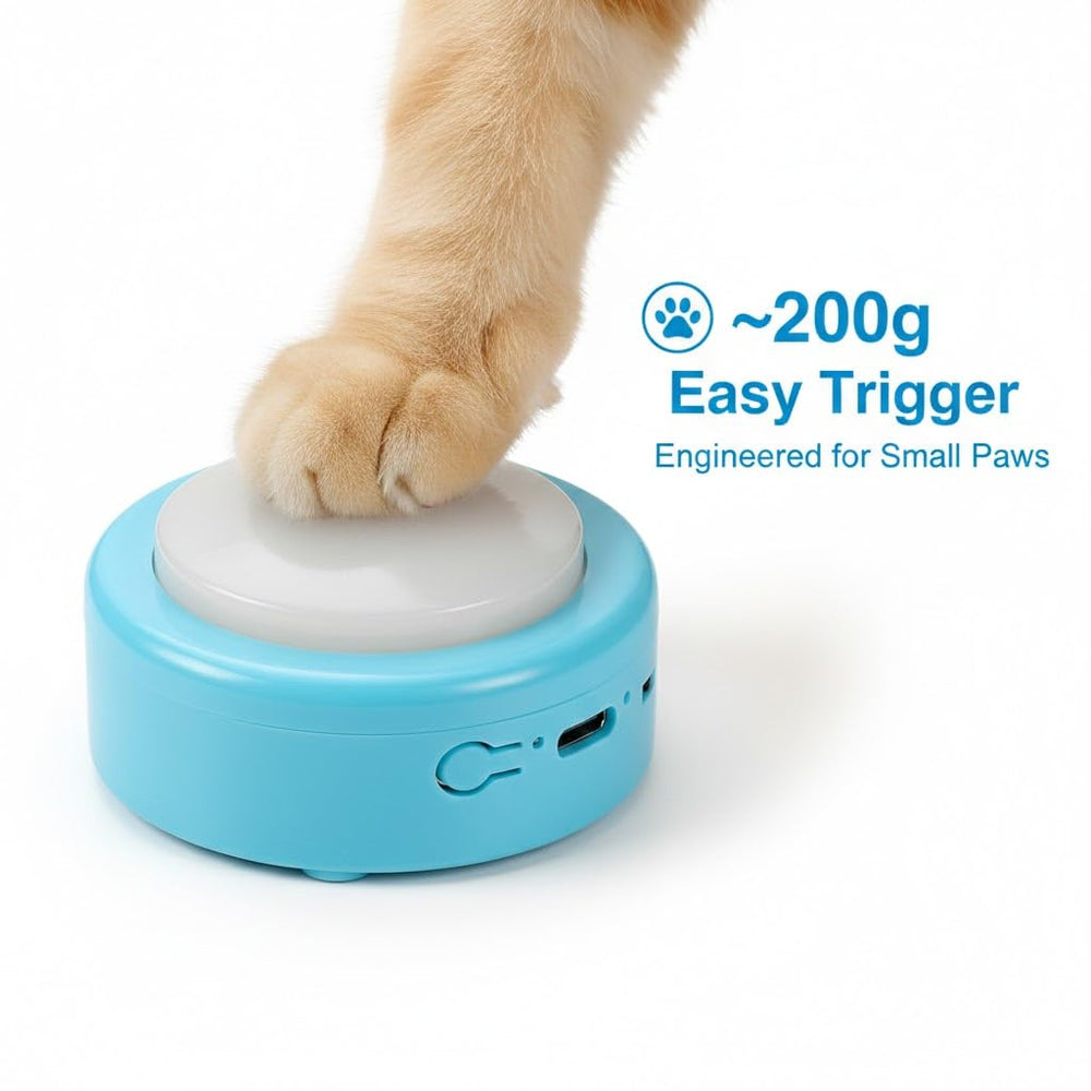 Topodome low-pressure trigger buttons enable easy activation by small pets.