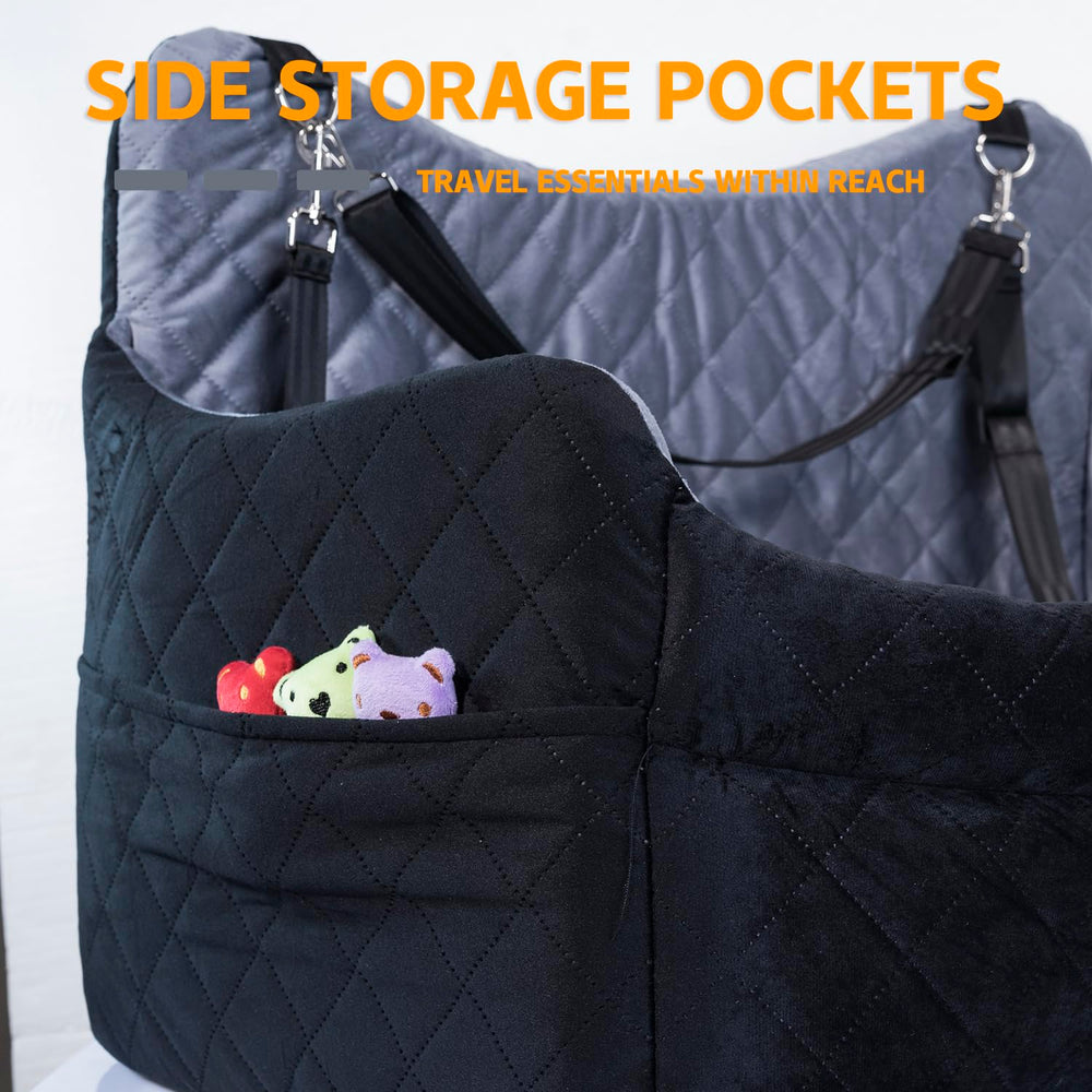 TOPOmerice dog car seat fits common cars with easy installation