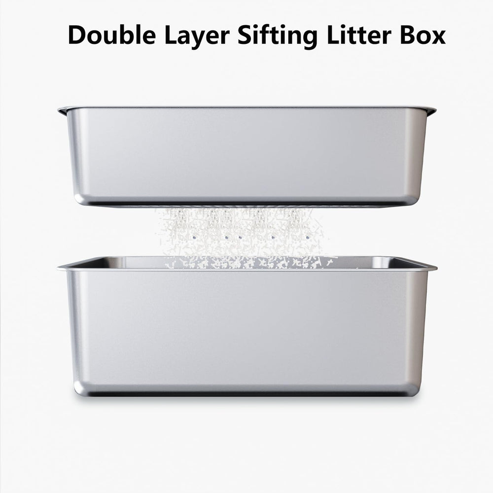 TOPOmerice double-layer design showing upper mesh tray for efficient waste separation