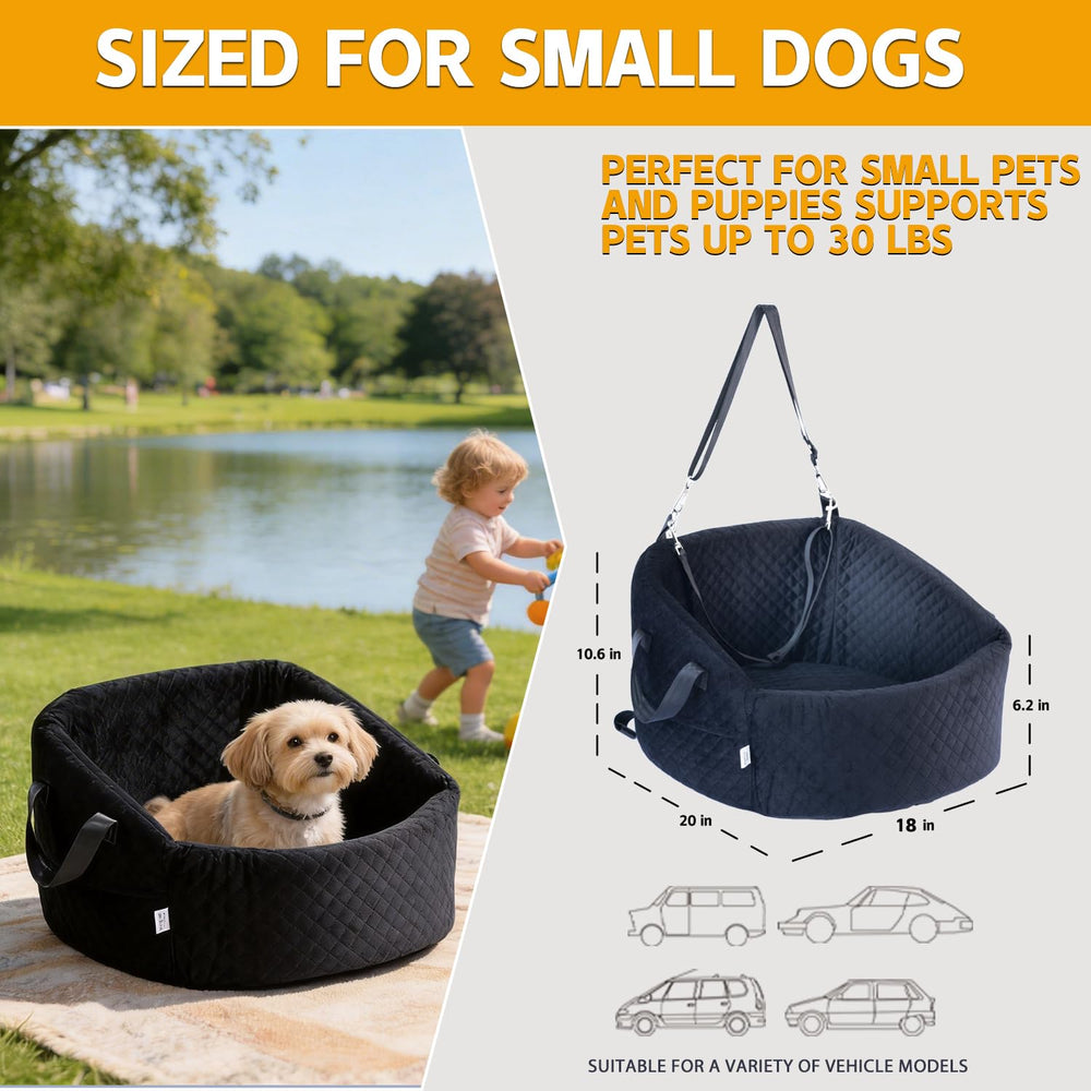 TOPOmerice elevated view small dog enhances comfort and visual engagement.