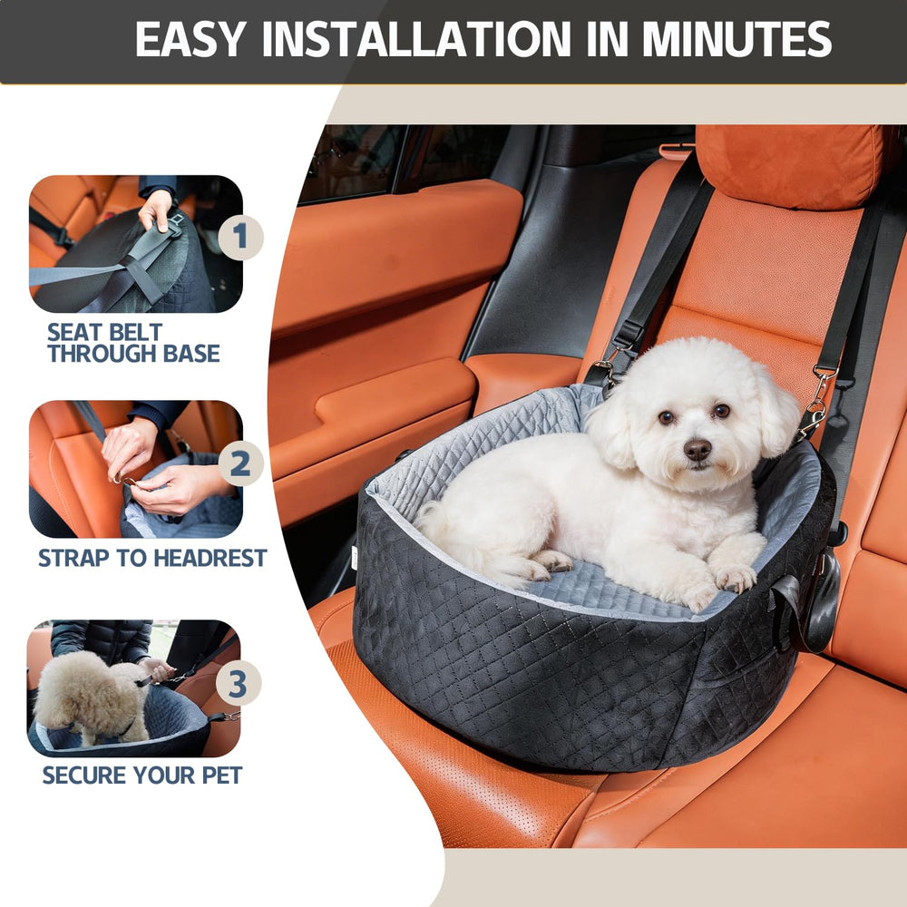 Topomerice non-slip base prevents movement for calmer trips.