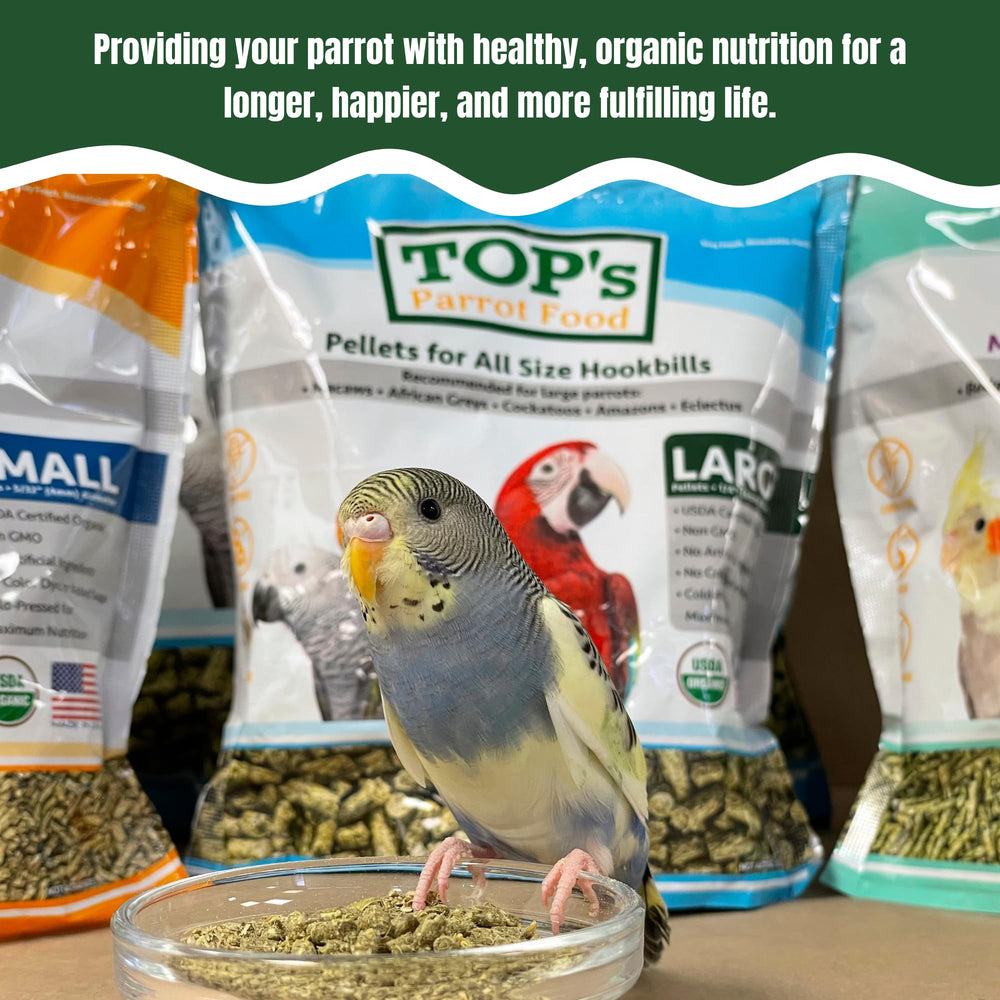 Non-GMO and free from corn and soy, TOP's pellets promote clean nutrition