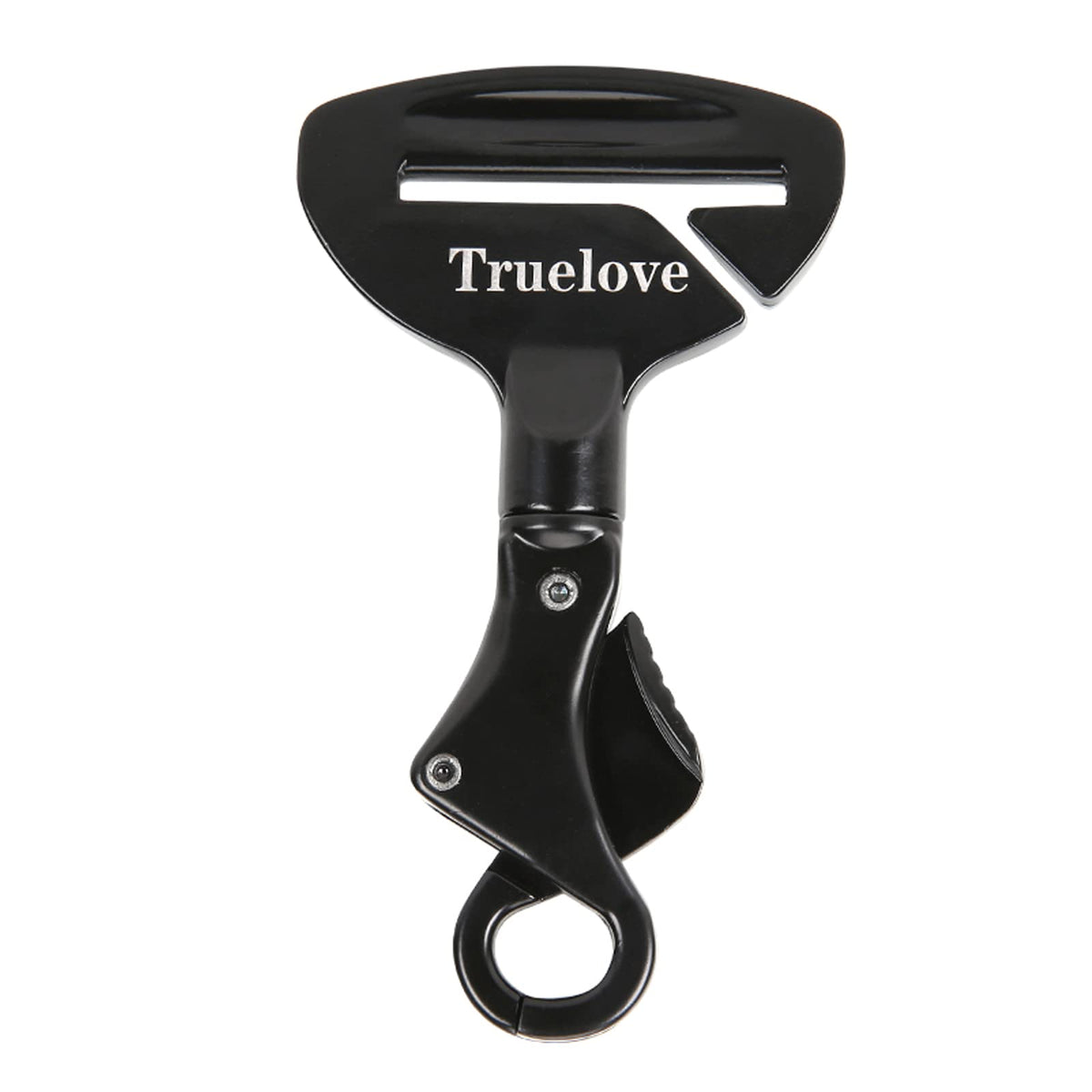 TOPSOSO Truelove buckle lock closeup showing sturdy aluminum for secure pet restraint.