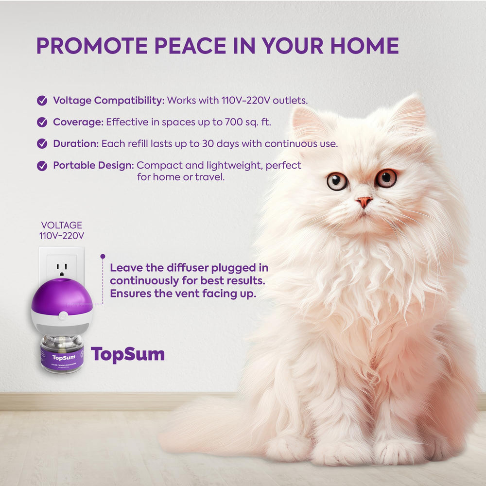 TopSum packaging highlights the Value Pack for multi room or multi cat use.