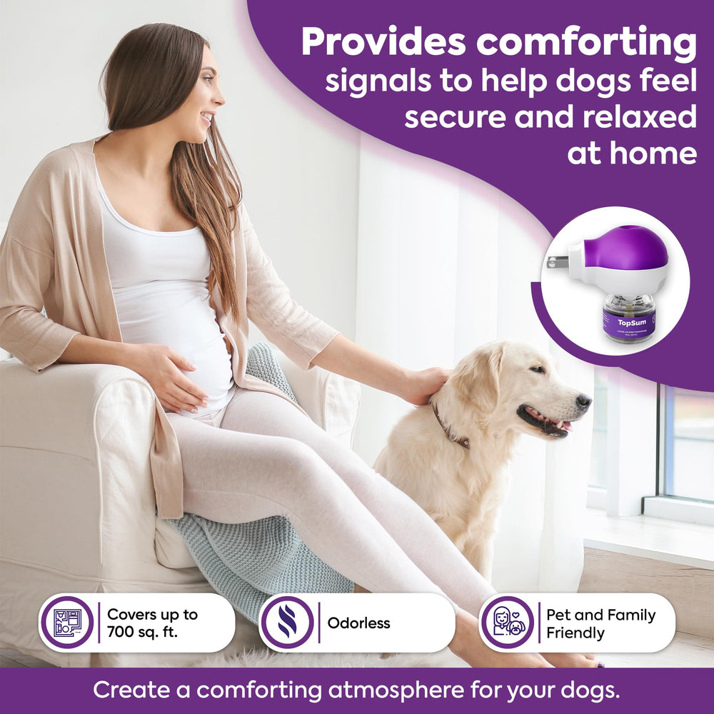 TopSum dog barking-chewing focus diffuser aids daily life.