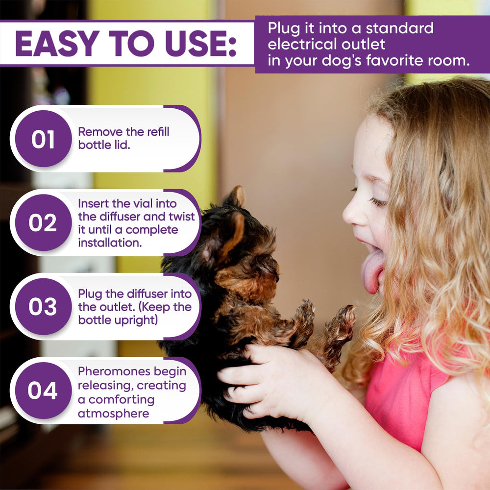 TopSum dog plug-in calming kit provides long-lasting refills.