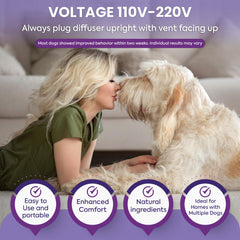 TopSum dog separation anxiety diffuser supports a calmer home.