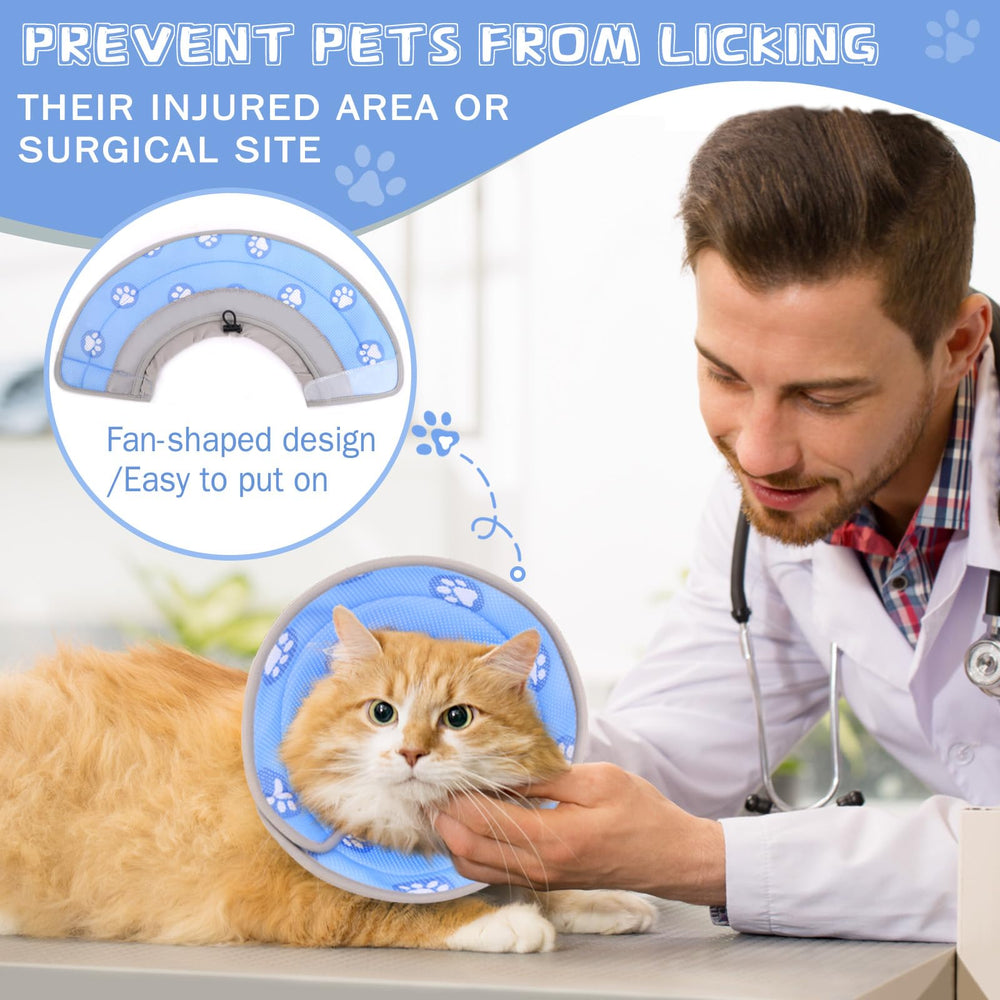 Toptakeit cat cone adjustable strap ensures a secure, snug fit