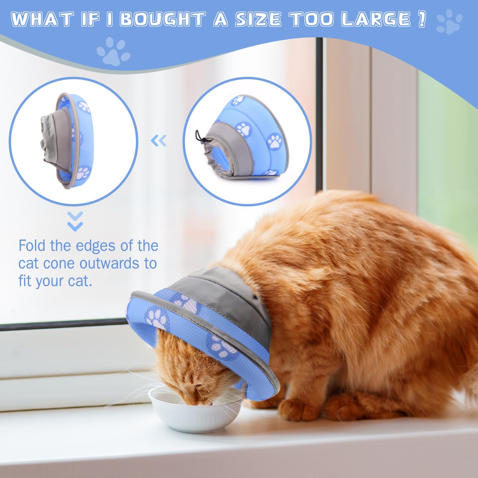 Toptakeit cat cone breathable lightweight design keeps daily wear comfortable