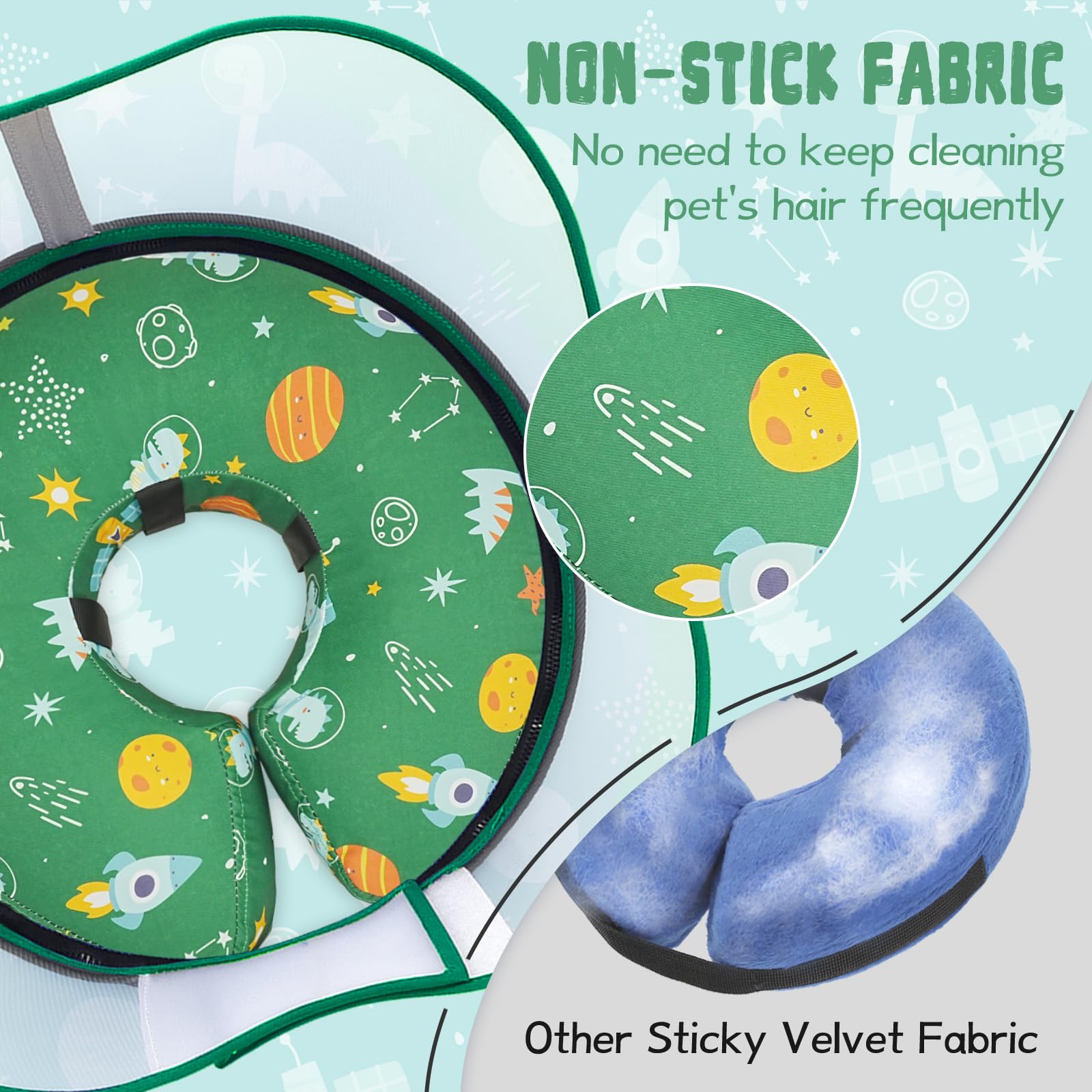 Toptakeit collar showing cloud-like breathable padding for comfort