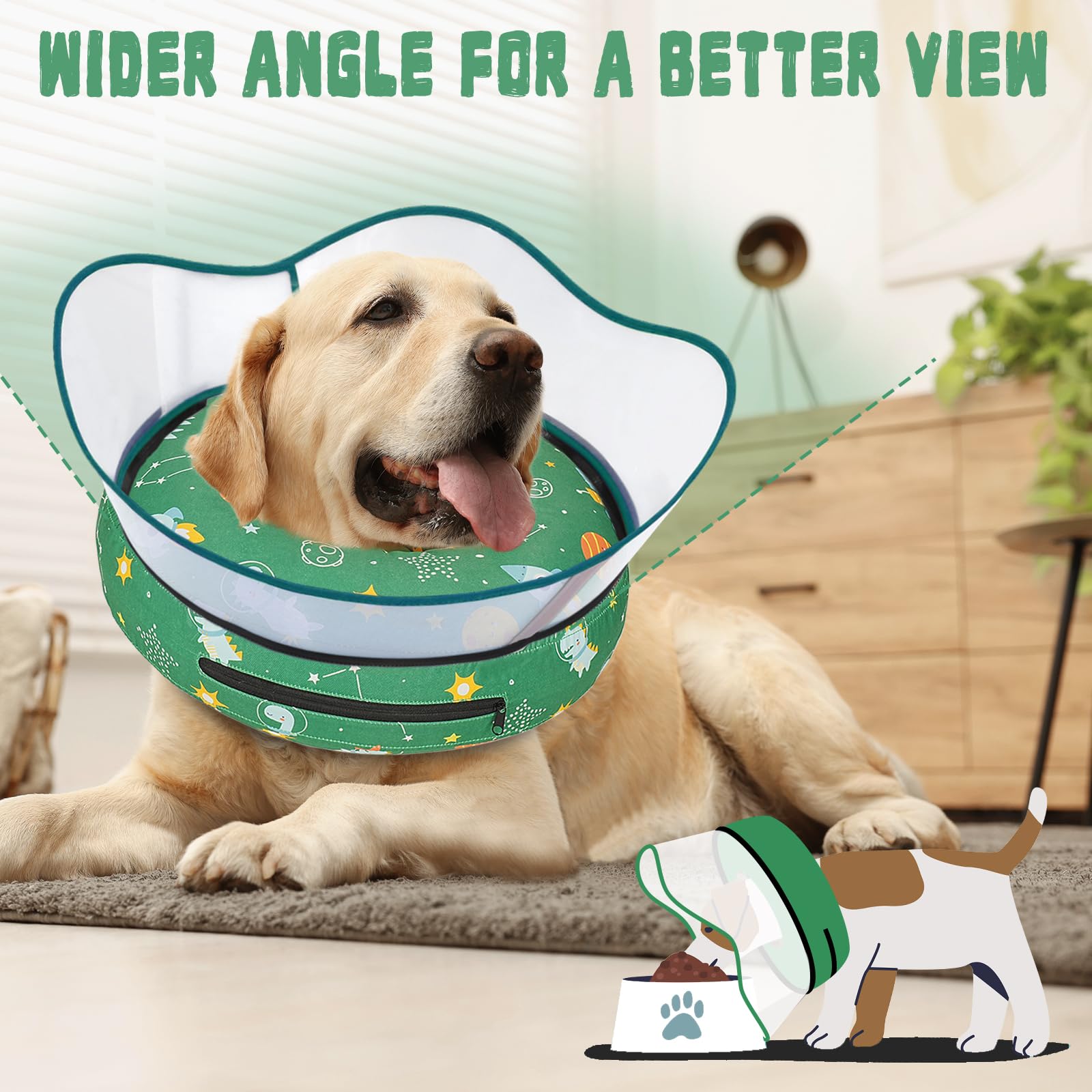 Toptakeit secure-fit collar attachment to a regular dog collar