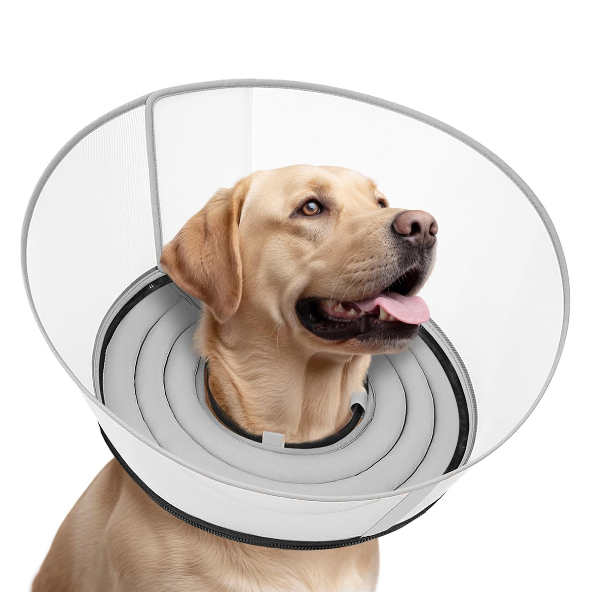 Toptakeit soft donut dog cone after surgery prevents licking and adds comfort