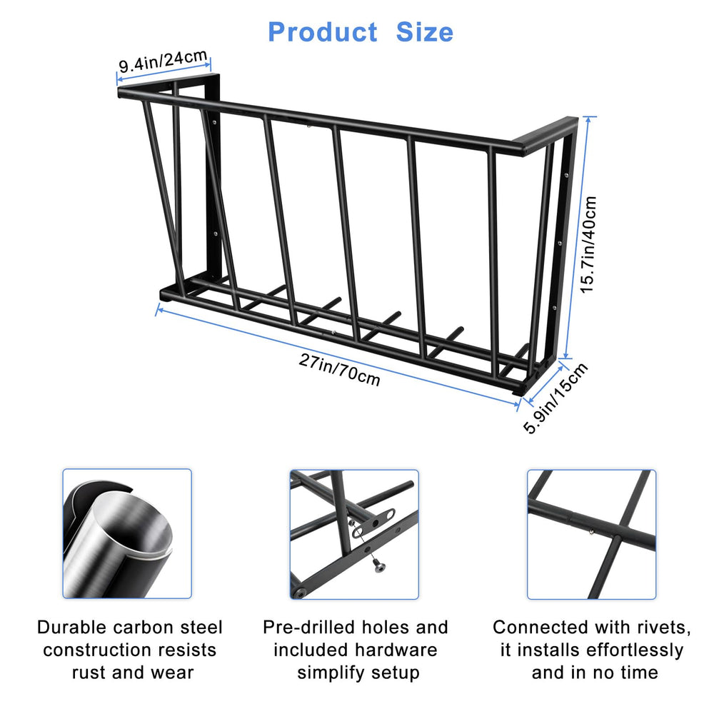 Topyznsup hay feeder high capacity reduces refills for multiple animals.